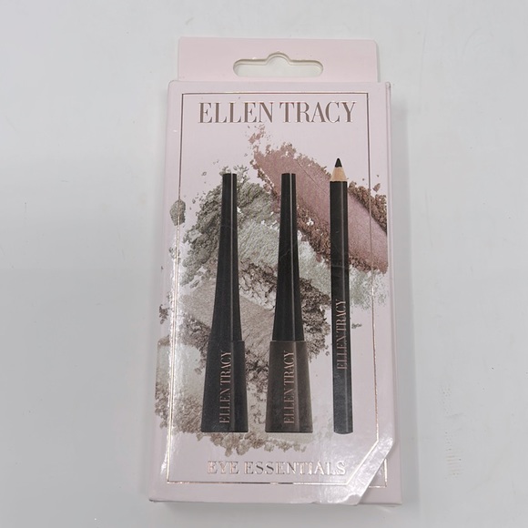 Ellen Tracy, Makeup, Ellen Tracy Eye Essentials Brown Black Pencil Liquid  Eye Liner